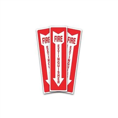 Arwydd Diogelwch Saeth Diffoddwr Tân