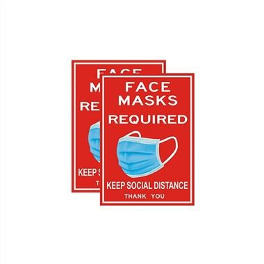 Arwydd Diogel Angenrheidiol Gwisgo Mwgwd