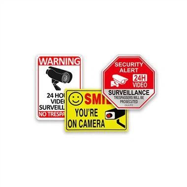 Arwydd Gwyliadwriaeth Fideo Camera Diogelwch