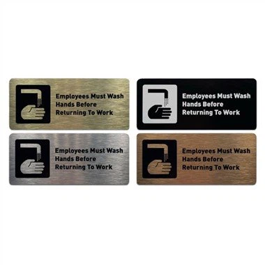 Arwydd Golchi Eich Dwylo Ar Gyfer Busnes