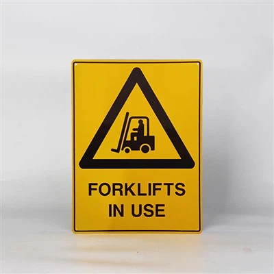 Arwydd Fforch godi mewn Defnydd Awstralia